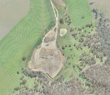 Quarry contour mapping